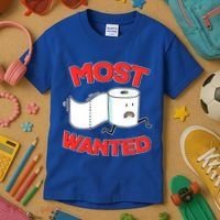 Most Wanted Toilet Paper Kids T-Shirt thumb 3