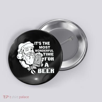 Most Wonderful Time For A Beer Button