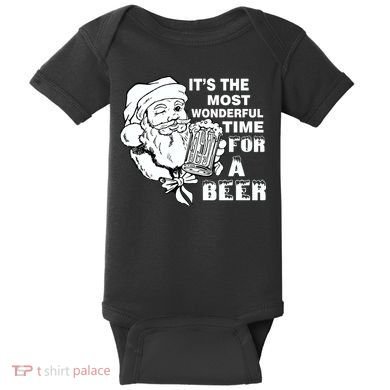 Most Wonderful Time For A Beer Baby Bodysuit