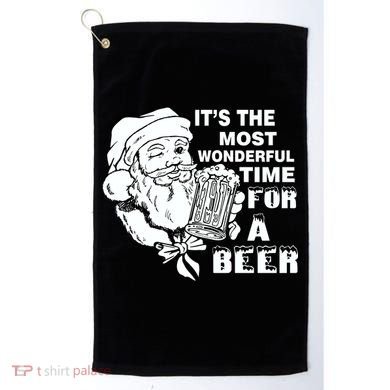 Most Wonderful Time For A Beer Golf Towel