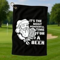 Most Wonderful Time For A Beer Golf Towel thumb 1