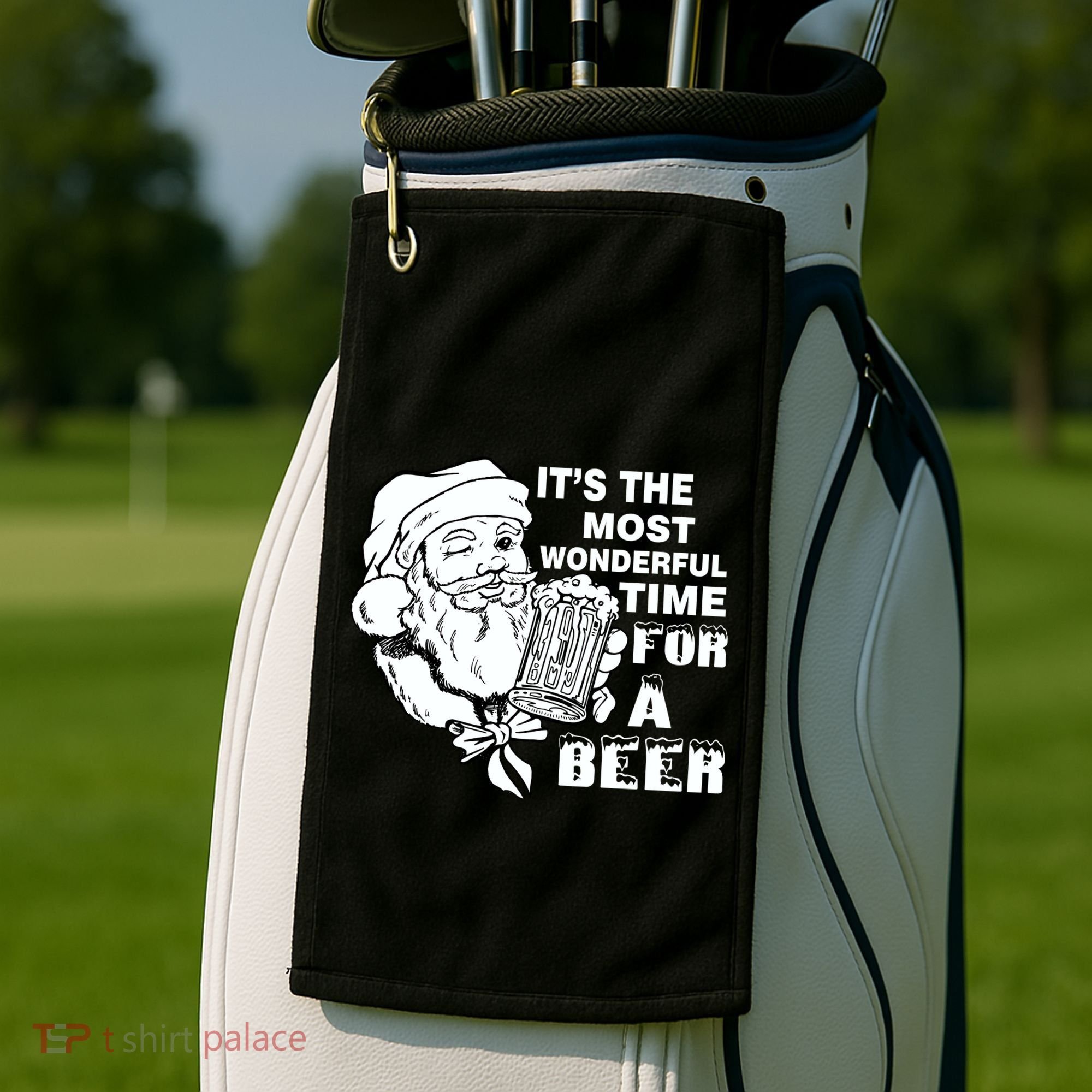 Most Wonderful Time For A Beer Golf Towel