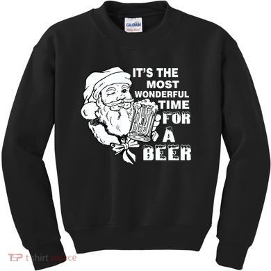 Most Wonderful Time For A Beer Kids Sweatshirt