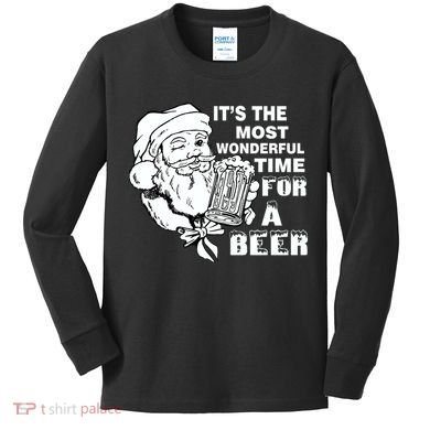 Most Wonderful Time For A Beer Kids Long Sleeve Shirt