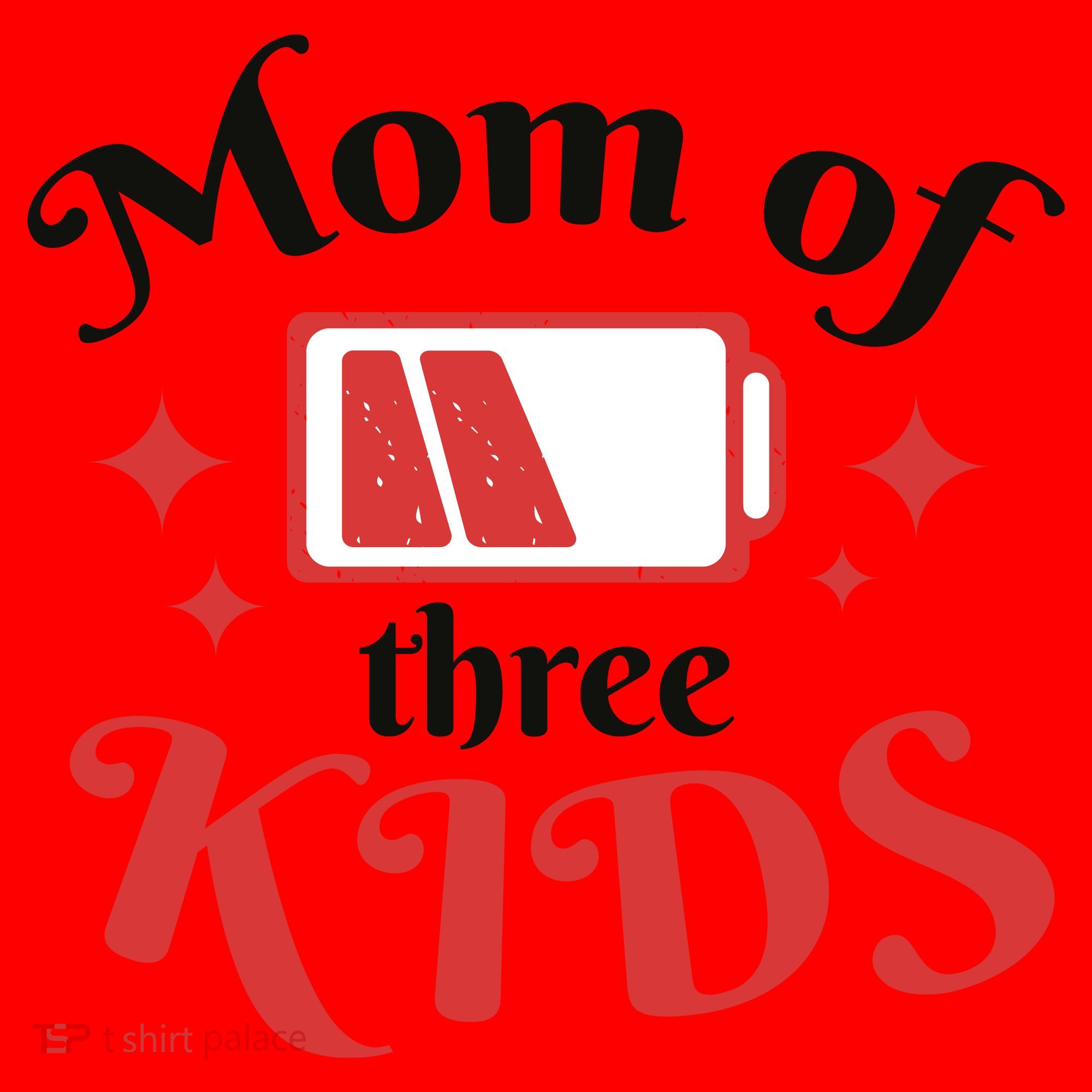 Mom Of Three Kids Battery Low Santa Hat