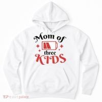 Mom Of Three Kids Battery Low Hoodie thumb 0