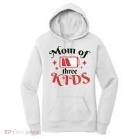 Mom Of Three Kids Battery Low Women's Hoodie thumb 0