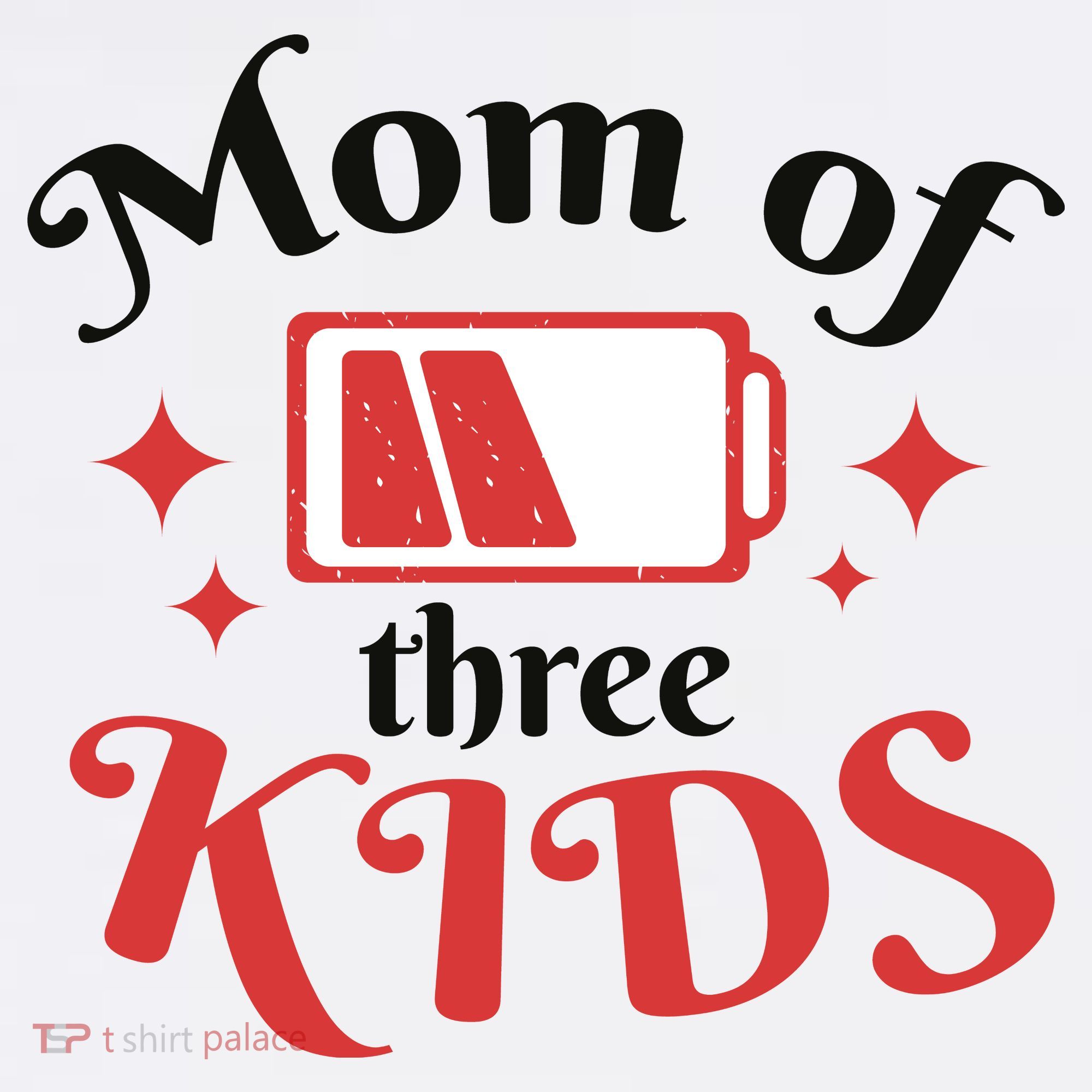 Mom Of Three Kids Battery Low Women's Hoodie