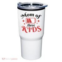 Mom Of Three Kids Battery Low Tumbler thumb 0
