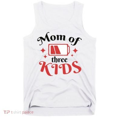 Mom Of Three Kids Battery Low Tank Top