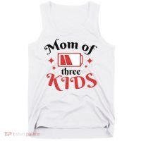 Mom Of Three Kids Battery Low Tank Top thumb 0
