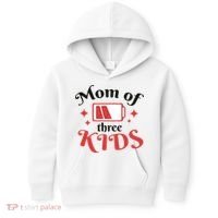 Mom Of Three Kids Battery Low Kids Hoodie thumb 0