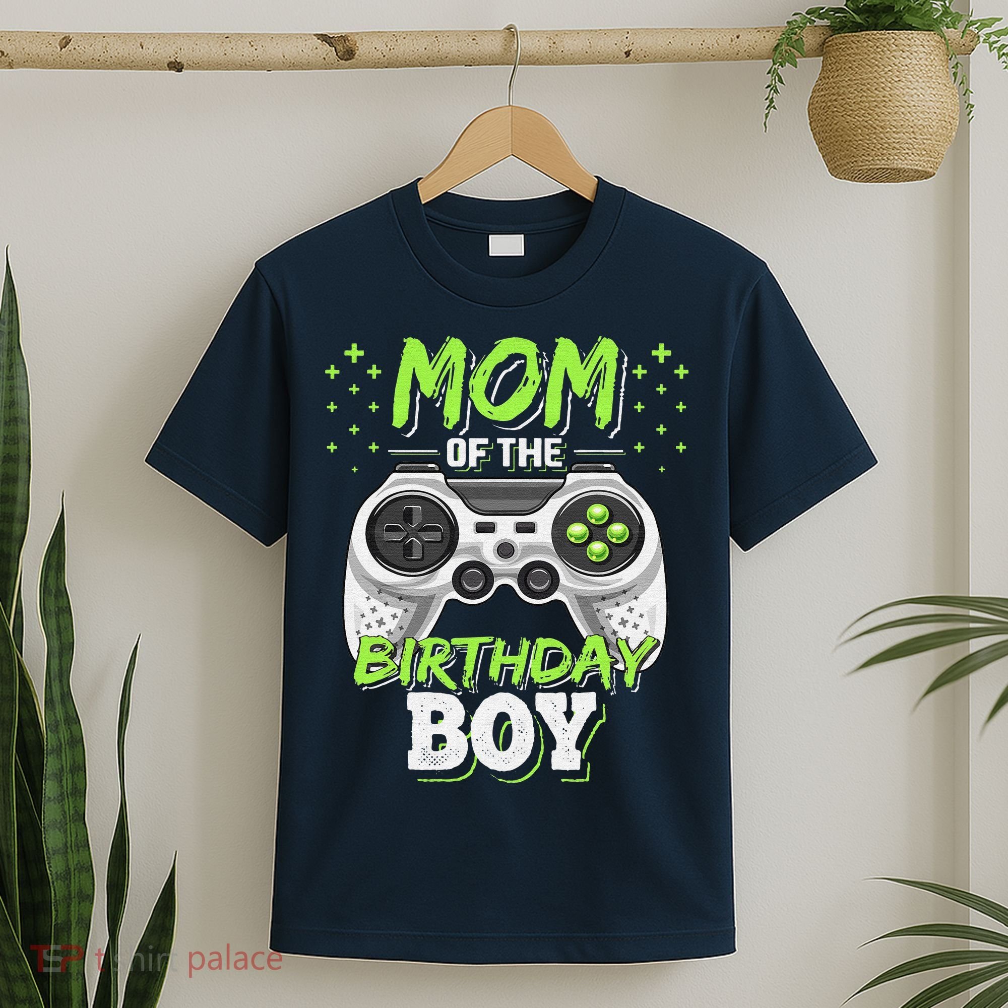 Mom Of The Birthday Boy Matching Video Gamer Party T-Shirt