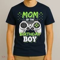 Mom Of The Birthday Boy Matching Video Gamer Party T-Shirt thumb 3