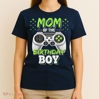 Mom Of The Birthday Boy Matching Video Gamer Party T-Shirt thumb 4