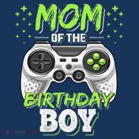 Mom Of The Birthday Boy Matching Video Gamer Party T-Shirt thumb 7