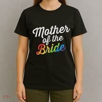 Mother Of The Bride Lgbt Gay Lesbian Wedding Gift For Mom T-Shirt thumb 4