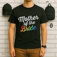 Mother Of The Bride Lgbt Gay Lesbian Wedding Gift For Mom T-Shirt thumb 6