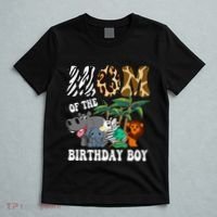 Mom Of The Birthday Boy Zoo Bday Safari Celebration T-Shirt thumb 5