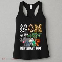 Mom Of The Birthday Boy Zoo Bday Safari Celebration Women's Tank Top thumb 3