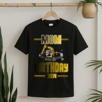 Mom Of The Birthday Crew Party Excavator T-Shirt thumb 2