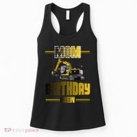 Mom Of The Birthday Crew Party Excavator Women's Tank Top thumb 0