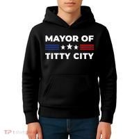 Mayor Of Titty City Kids Hoodie thumb 4