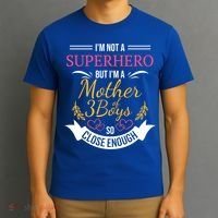 Mother Of Three Boys Cool Gift For Mom With 3 Sons T-Shirt thumb 3