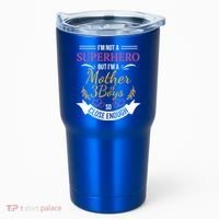 Mother Of Three Boys Cool Gift For Mom With 3 Sons Tumbler thumb 0