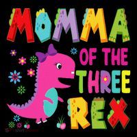 Momma Of The Three Rex 3rd Birthday Boy Dinosaur Trex Coffee Mug thumb 5