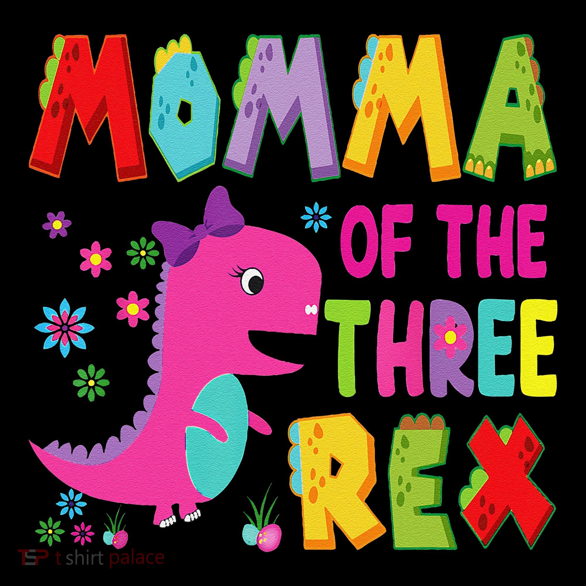 Momma Of The Three Rex 3rd Birthday Boy Dinosaur Trex Coffee Mug
