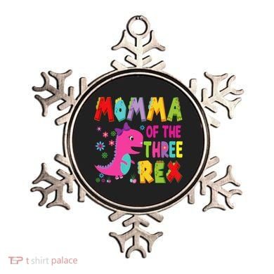 Momma Of The Three Rex 3rd Birthday Boy Dinosaur Trex Ornament