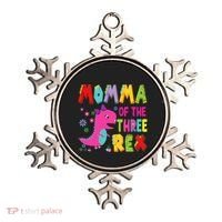 Momma Of The Three Rex 3rd Birthday Boy Dinosaur Trex Ornament thumb 0
