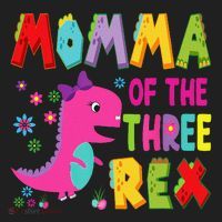 Momma Of The Three Rex 3rd Birthday Boy Dinosaur Trex Hat thumb 2