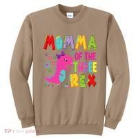 Momma Of The Three Rex 3rd Birthday Boy Dinosaur Trex Sweatshirt thumb 0