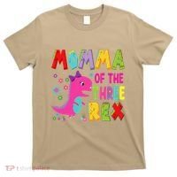 Momma Of The Three Rex 3rd Birthday Boy Dinosaur Trex T-Shirt thumb 0
