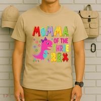 Momma Of The Three Rex 3rd Birthday Boy Dinosaur Trex T-Shirt thumb 6