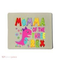 Momma Of The Three Rex 3rd Birthday Boy Dinosaur Trex Mousepad thumb 0