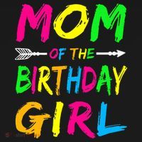 Mom of the Birthday Glows Retro 80's Party Glow T-Shirt thumb 7