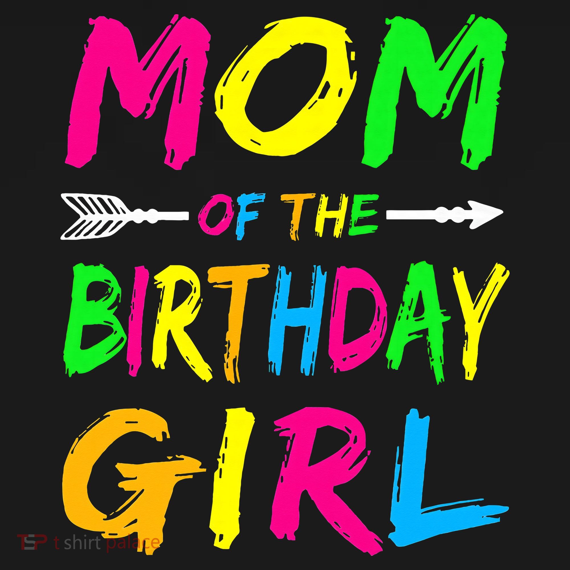 Mom of the Birthday Glows Retro 80's Party Glow Women's Hoodie