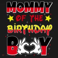 Mommy Of The Birthday Boy Cute Mom Gift Women's Hoodie thumb 2