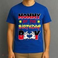 Mommy Of The Birthday Boy Cute Mom Gift T-Shirt thumb 3