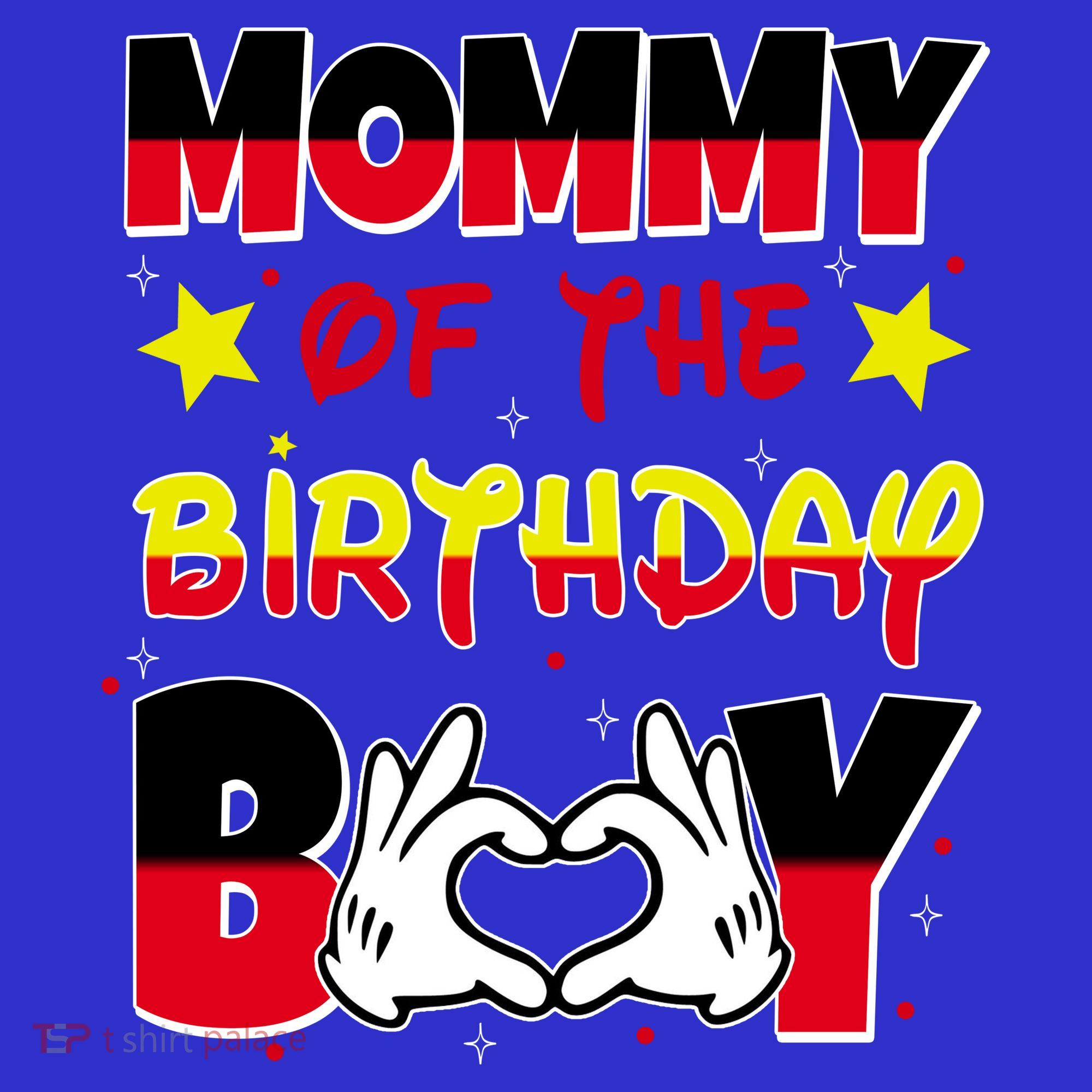 Mommy Of The Birthday Boy Cute Mom Gift T-Shirt