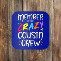 Member Of The Crazy Cousin Crew Gift Coaster thumb 0