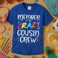 Member Of The Crazy Cousin Crew Gift Kids T-Shirt thumb 3