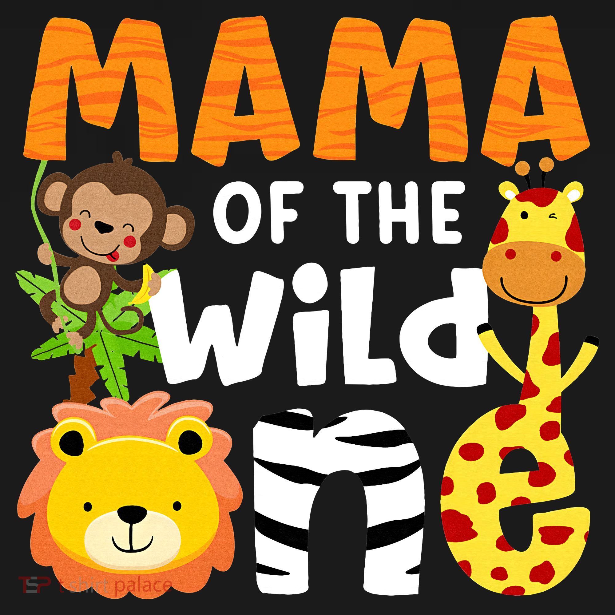Mama of the Wild One Zoo Theme Bday Safari Jungle Animals Women's Hoodie