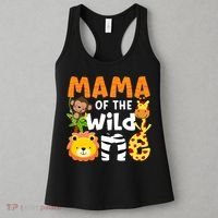 Mama of the Wild One Zoo Theme Bday Safari Jungle Animals Women's Tank Top thumb 3