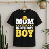 Mom of the Birthday Boy Construction Birthday Party Hat Gift T-Shirt thumb 2