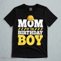 Mom of the Birthday Boy Construction Birthday Party Hat Gift T-Shirt thumb 5