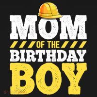Mom of the Birthday Boy Construction Birthday Party Hat Gift T-Shirt thumb 7